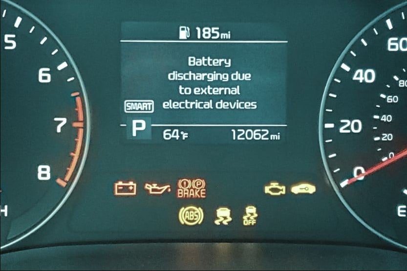 Why did My Kia Battery Discharge Warning Come On