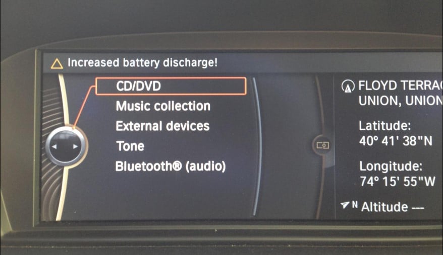 bmw battery discharge warning