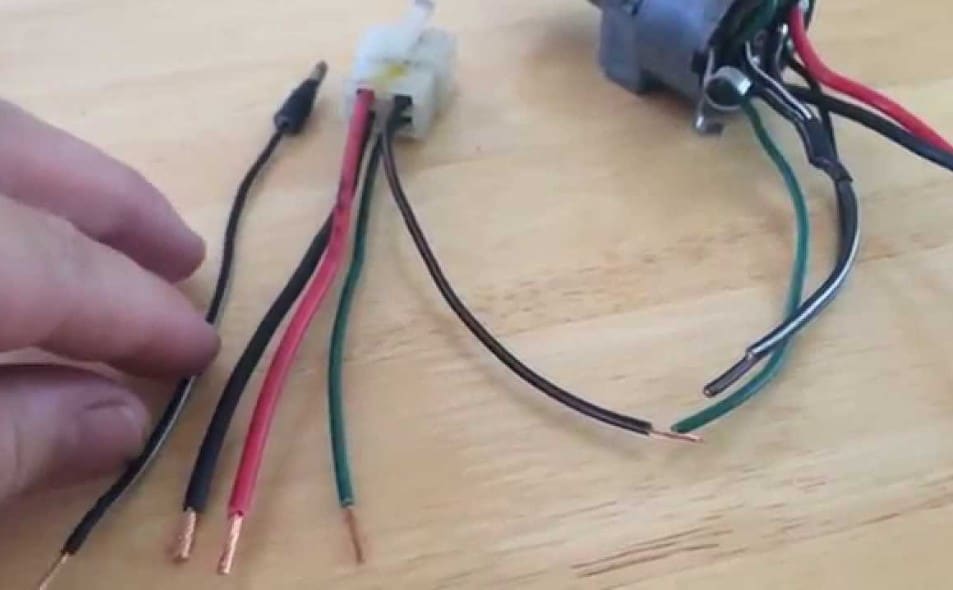 How to use the ignition switch wiring color code