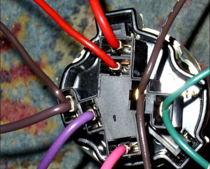 What is the ignition switch wiring color code